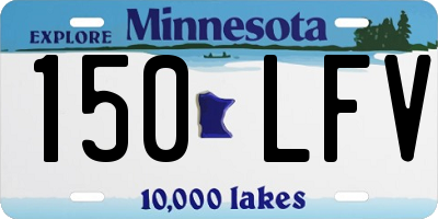 MN license plate 150LFV