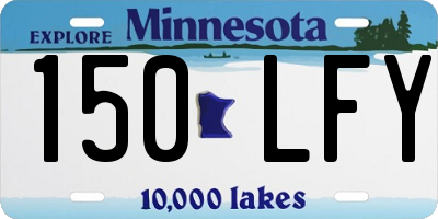 MN license plate 150LFY