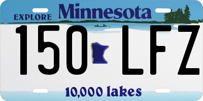 MN license plate 150LFZ