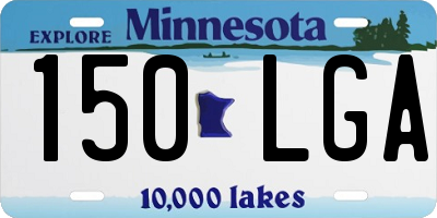 MN license plate 150LGA
