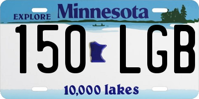 MN license plate 150LGB