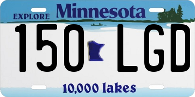 MN license plate 150LGD