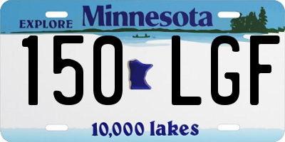MN license plate 150LGF
