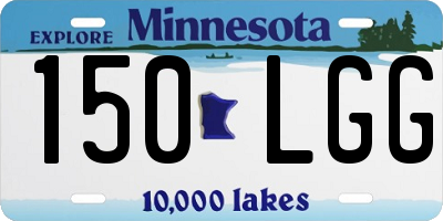 MN license plate 150LGG