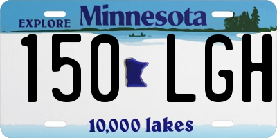 MN license plate 150LGH