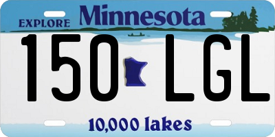 MN license plate 150LGL