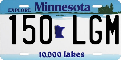 MN license plate 150LGM