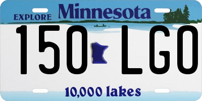 MN license plate 150LGO