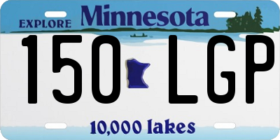 MN license plate 150LGP