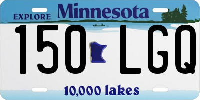 MN license plate 150LGQ