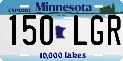 MN license plate 150LGR