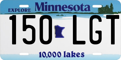 MN license plate 150LGT