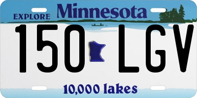 MN license plate 150LGV