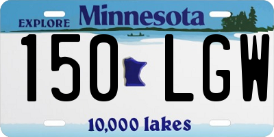 MN license plate 150LGW