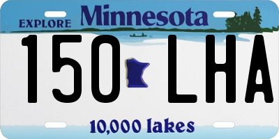 MN license plate 150LHA