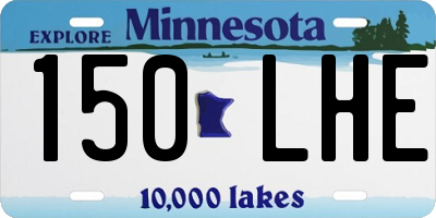 MN license plate 150LHE