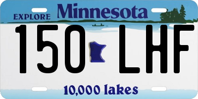 MN license plate 150LHF