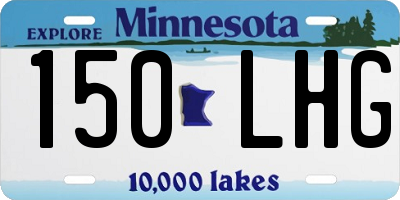 MN license plate 150LHG