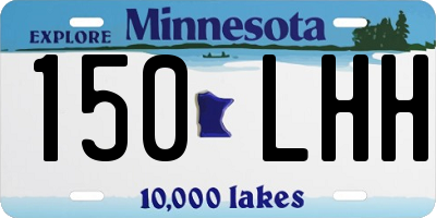 MN license plate 150LHH