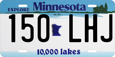 MN license plate 150LHJ