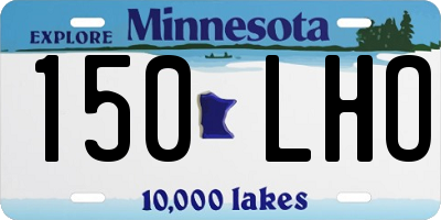MN license plate 150LHO