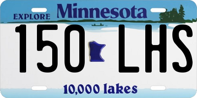 MN license plate 150LHS