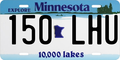 MN license plate 150LHU