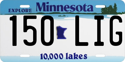 MN license plate 150LIG