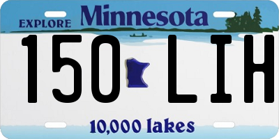 MN license plate 150LIH