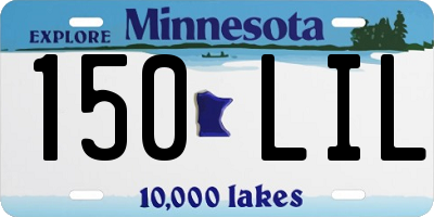 MN license plate 150LIL