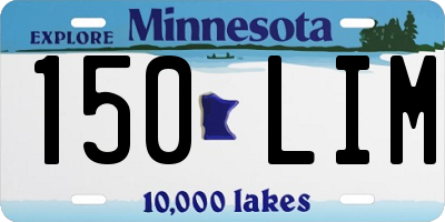 MN license plate 150LIM