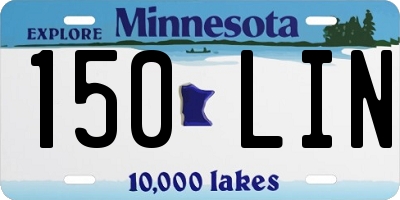 MN license plate 150LIN