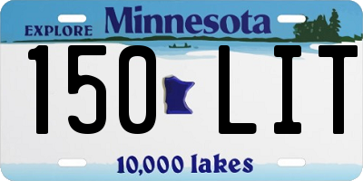 MN license plate 150LIT