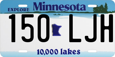 MN license plate 150LJH