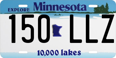 MN license plate 150LLZ