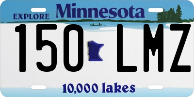 MN license plate 150LMZ