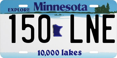 MN license plate 150LNE