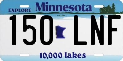 MN license plate 150LNF