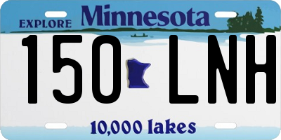 MN license plate 150LNH