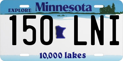 MN license plate 150LNI