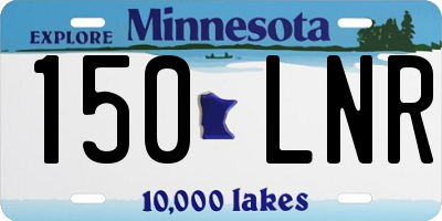 MN license plate 150LNR