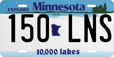 MN license plate 150LNS