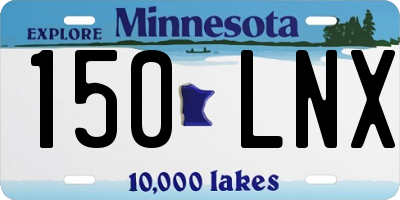 MN license plate 150LNX