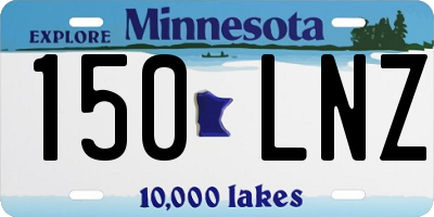 MN license plate 150LNZ