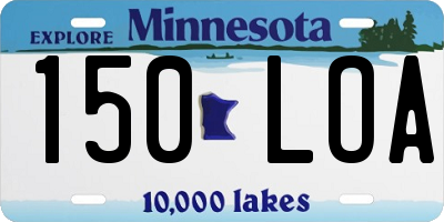 MN license plate 150LOA