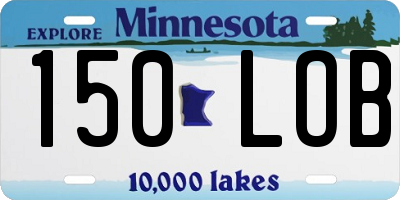 MN license plate 150LOB