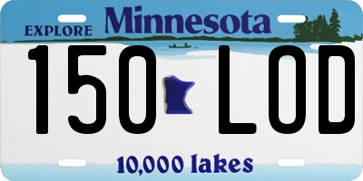 MN license plate 150LOD