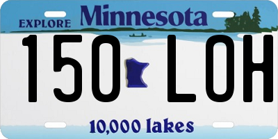 MN license plate 150LOH