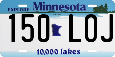 MN license plate 150LOJ