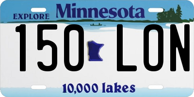 MN license plate 150LON